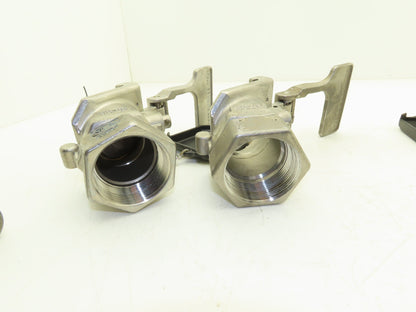 Dry Link 2" Stainless Sanitary Disconnect Threaded Coupling *For Repair*