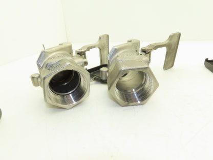 Dry Link 2" Stainless Sanitary Disconnect Threaded Coupling *For Repair*