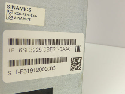 Siemens 6SL3225-0BE31-5AA0 Sinamics AC Drive 480V 25HP 18.5kW 36A