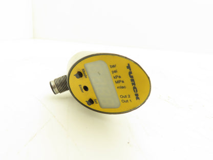 Turck Pressure sensor w/Display 24VDC 232PSI 16 Bar 4 Pin M12