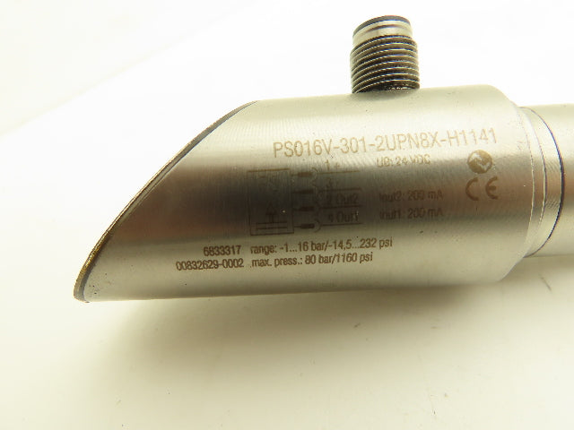 Turck Pressure sensor w/Display 24VDC 232PSI 16 Bar 4 Pin M12