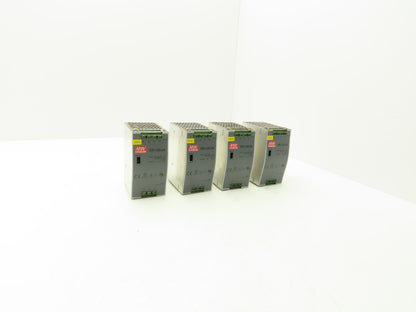 Mean Well DR-120-24 Power Supply 1PH 120VAC 3.3A/240VAC 2A In 24VDC 5A Lot of 4