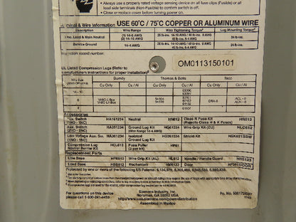 Siemens Fusible Heavy Duty Safety Disconnect Switch 30A 600VAC 3 Pole