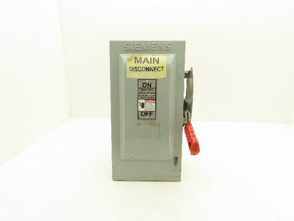 Siemens Fusible Heavy Duty Safety Disconnect Switch 30A 600VAC 3 Pole