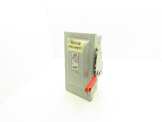 Siemens Fusible Heavy Duty Safety Disconnect Switch 30A 600VAC 3 Pole