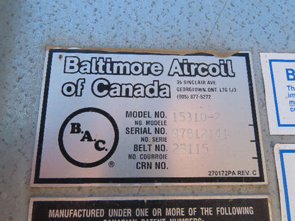 Baltimore Aircoil Cooling Tower Water Chiller 7-Pump Unit 4000 Gal Tank 50Hp