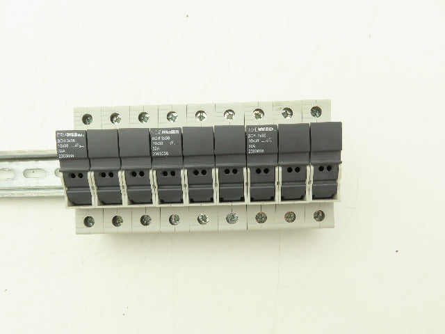 Italweber 2303038 BCH 3x38 Fuse Holder 3-Pole 32A 600V 18-8AWG 10x38 Lot of 3