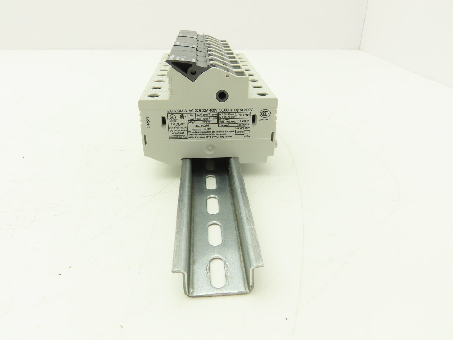 Italweber 2303038 BCH 3x38 Fuse Holder 3-Pole 32A 600V 18-8AWG 10x38 Lot of 3