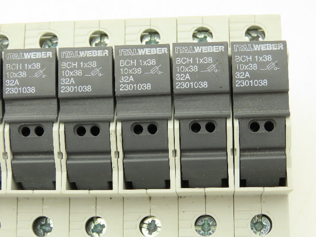 Italweber 2301038 BCH 1x38 Fuse Holder 1-Pole 32A 600V 18-8AWG 10x38 Lot of 11