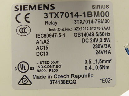 Siemens 3TX7014-1BM00 Relay DIN Rail Lot of 32