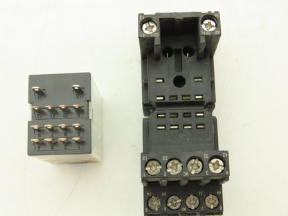 Omron MY4IN | PYF 14-ESN-B Relay | Base 24VDC Coil Lot of 15