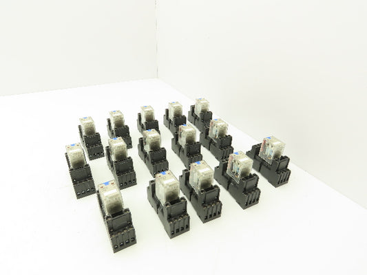 Omron MY4IN | PYF 14-ESN-B Relay | Base 24VDC Coil Lot of 15