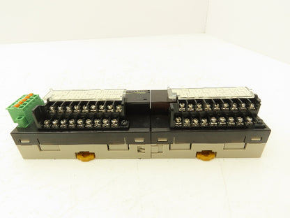 Omron DRT2-OD16 XWT-OD16 Remote Terminal PLC Input Output Module Set