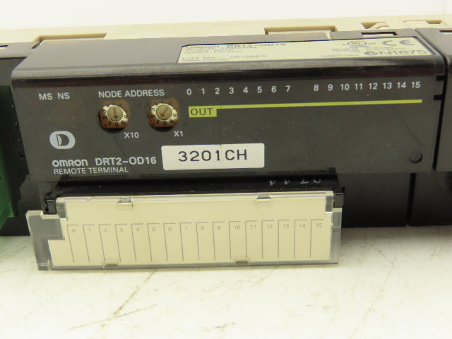 Omron DRT2-OD16 XWT-OD16 Remote Terminal PLC Input Output Module Set