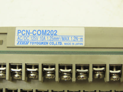 Toyogiken PCN-COM202 Terminal Connector AC/DC 125V 10A 1.25mm² Lot of 7