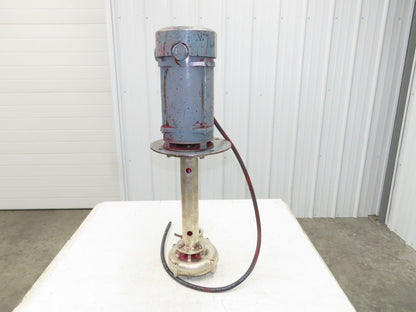 Graymills Superflo Agitator 1.5" Vertical Immersion Ink Tank Pump 2Hp 460V 3PH
