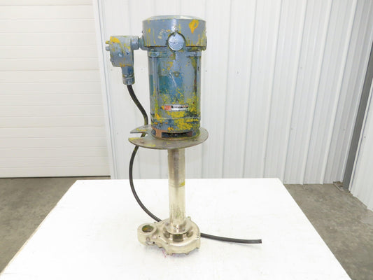 Graymills Superflo Agitator 1.5" Vertical Immersion Ink Tank Pump 2Hp 460V 3PH