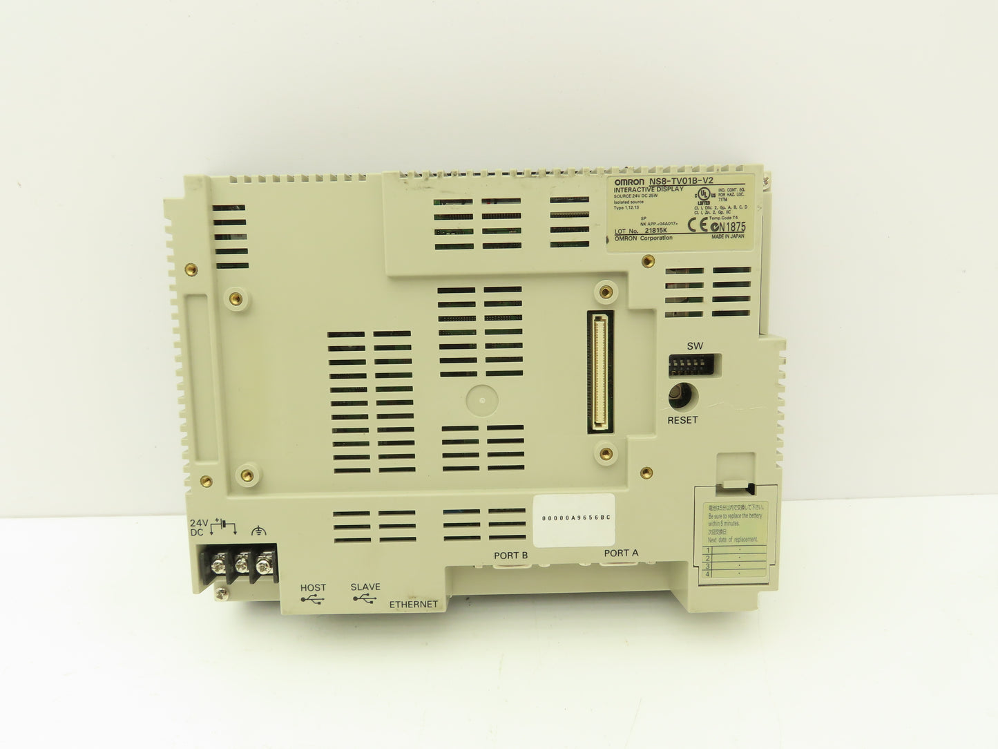 Omron NS8-TV01B-V2 Interactive Display 24VDC 25W Protective Covering