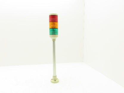 PatLite LMS-_02 Signal Lamp Light Stack Tower Red Orange Green 24V AC/DC
