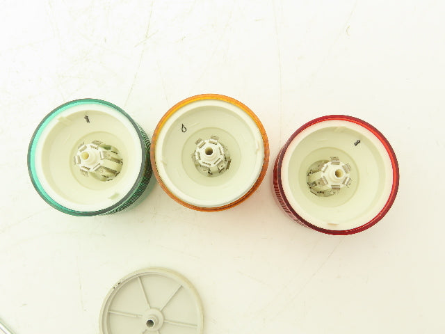 PatLite LMS-_02 Signal Lamp Light Stack Tower Red Orange Green 24V AC/DC