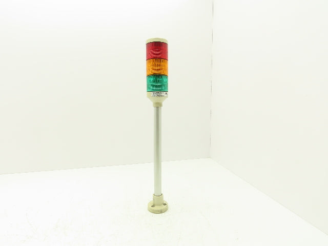 PatLite LMS-_02 Signal Lamp Light Stack Tower Red Orange Green 24V AC/DC