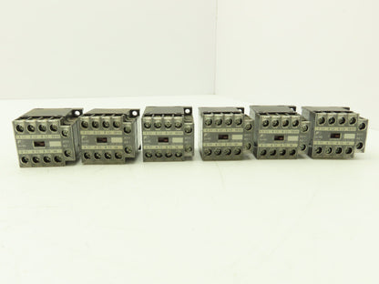 Fuji Electric SJ-0G Magnetic Contactor 24VDC Coil 1NO 3PH 240VAC 3HP Lot of 6