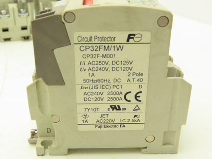 Fuji Electric Circuit Breakers AC/DC | 1/3/5/10/15A | 2-Pole | Lot of 19
