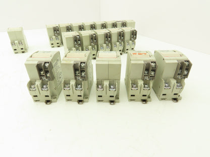 Fuji Electric Circuit Breakers AC/DC | 1/3/5/10/15A | 2-Pole | Lot of 19