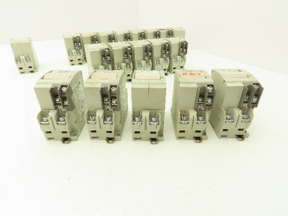 Fuji Electric Circuit Breakers AC/DC | 1/3/5/10/15A | 2-Pole | Lot of 19