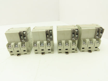 Fuji Electric CP33FM/15W CP33FS/20W AC Circuit Breakers 15/20A 3-Pole Lot of 4