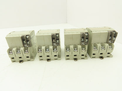 Fuji Electric CP33FM/15W CP33FS/20W AC Circuit Breakers 15/20A 3-Pole Lot of 4