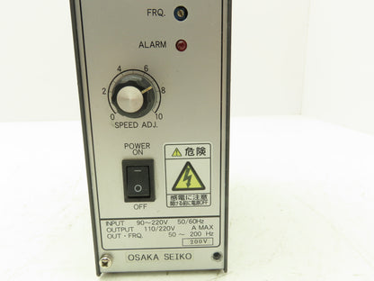 Osaka Seiko CVFN-3MS Variable Frequency Drive VFD 110/220VAC 2A 50-200Hz Output
