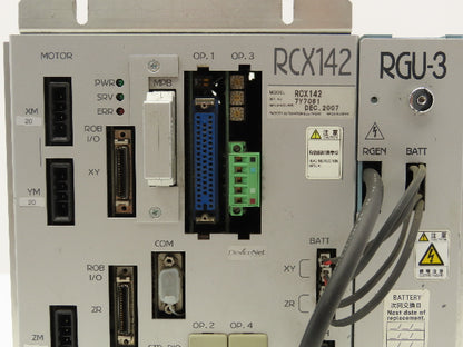 Yamaha RCX142 RGU-3 Robot Controller Factory Automation Equipment 230VAC