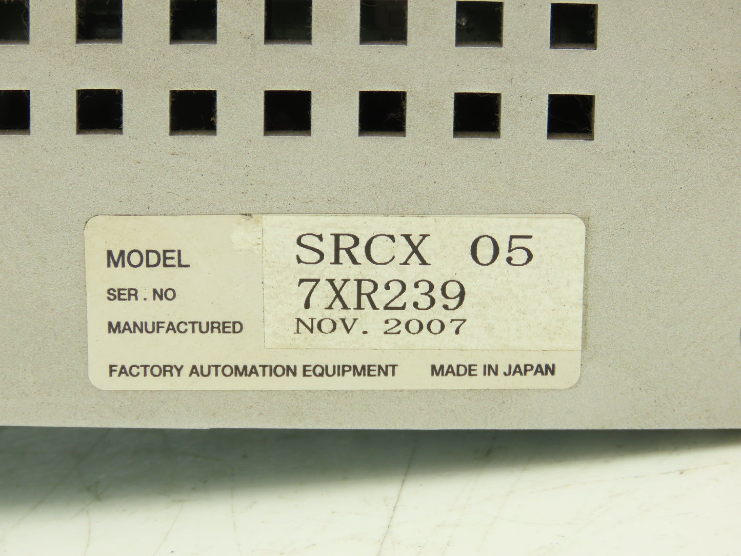 Yamaha SRCX 05 Robot Controller Factory Automation Equipment