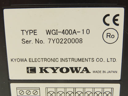 Kyowa WGI-400A-10 Instrumentation Amplifier Display Control Panel With Brackets