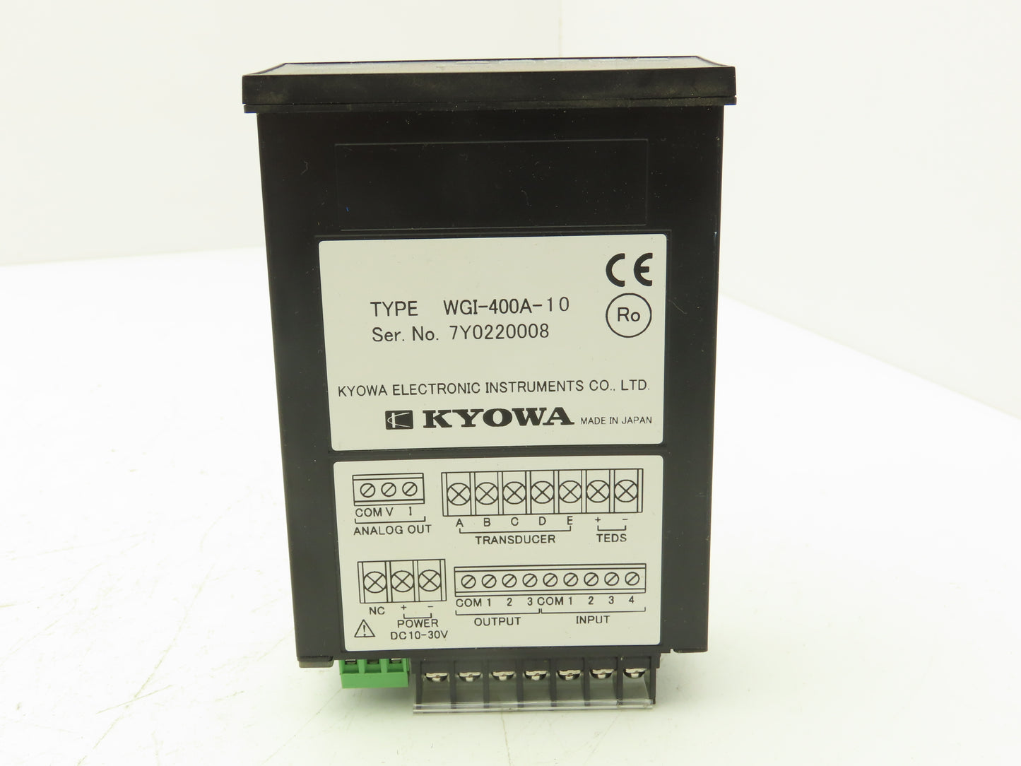 Kyowa WGI-400A-10 Instrumentation Amplifier Display Control Panel With Brackets