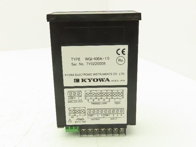 Kyowa WGI-400A-10 Instrumentation Amplifier Display Control Panel With Brackets