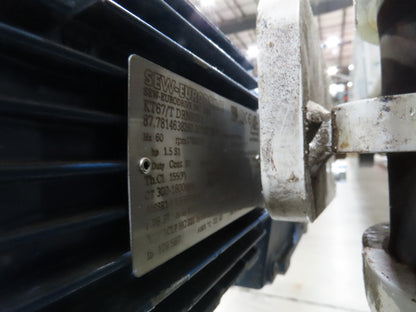 Hytrol 36"x 54' Slider Bed Conveyor Parcel Belt 1.5Hp 480V Center Drive 57 FPM