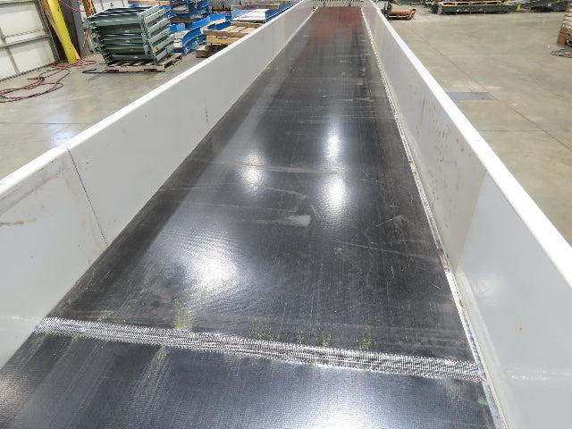 Hytrol 36"x 54' Slider Bed Conveyor Parcel Belt 1.5Hp 480V Center Drive 57 FPM