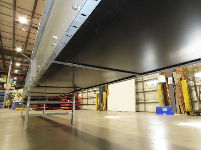 Hytrol 36"x 54' Slider Bed Conveyor Parcel Belt 1.5Hp 480V Center Drive 57 FPM