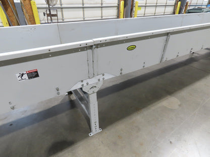 Hytrol 36"x 54' Slider Bed Conveyor Parcel Belt 1.5Hp 480V Center Drive 57 FPM