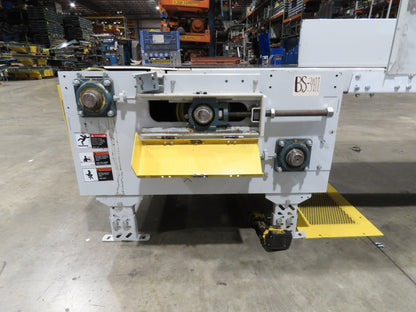 Hytrol 36"x 54' Slider Bed Conveyor Parcel Belt 1.5Hp 480V Center Drive 57 FPM