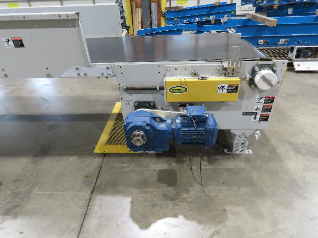 Hytrol 36"x 54' Slider Bed Conveyor Parcel Belt 1.5Hp 480V Center Drive 57 FPM