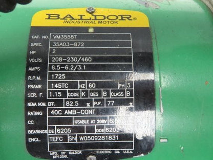 Stearns 2-37-1401-02-AJO Super-Mod Clutch Brake 90VDC with 2Hp 460V Motor 145TC