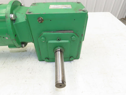 Morse Baldor 262Q56LR60 Dual Shaft Gearmotor 60:1 Ratio 29RPM .75Hp 230/460V 56C