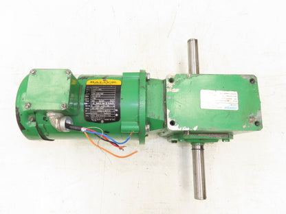 Morse Baldor 262Q56LR60 Dual Shaft Gearmotor 60:1 Ratio 29RPM .75Hp 230/460V 56C