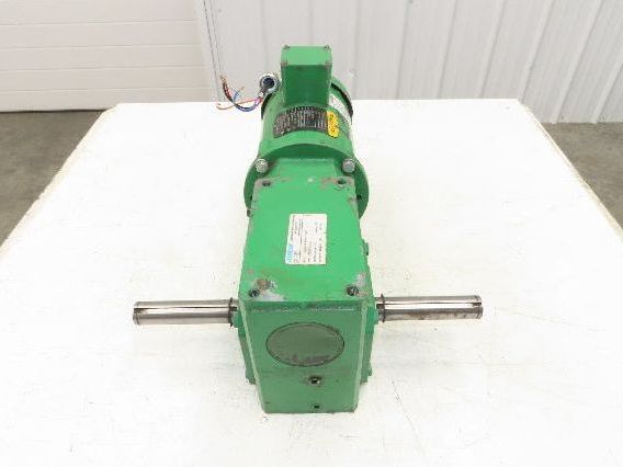 Morse Baldor 262Q56LR60 Dual Shaft Gearmotor 60:1 Ratio 29RPM .75Hp 230/460V 56C