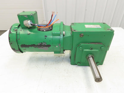 Morse Baldor 262Q56LR60 Dual Shaft Gearmotor 60:1 Ratio 29RPM .75Hp 230/460V 56C