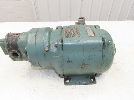 Brown & Sharpe Model 111 Hydraulic Gear Pump 4GPM 600 RPM 1/2"npt 230/460V Motor