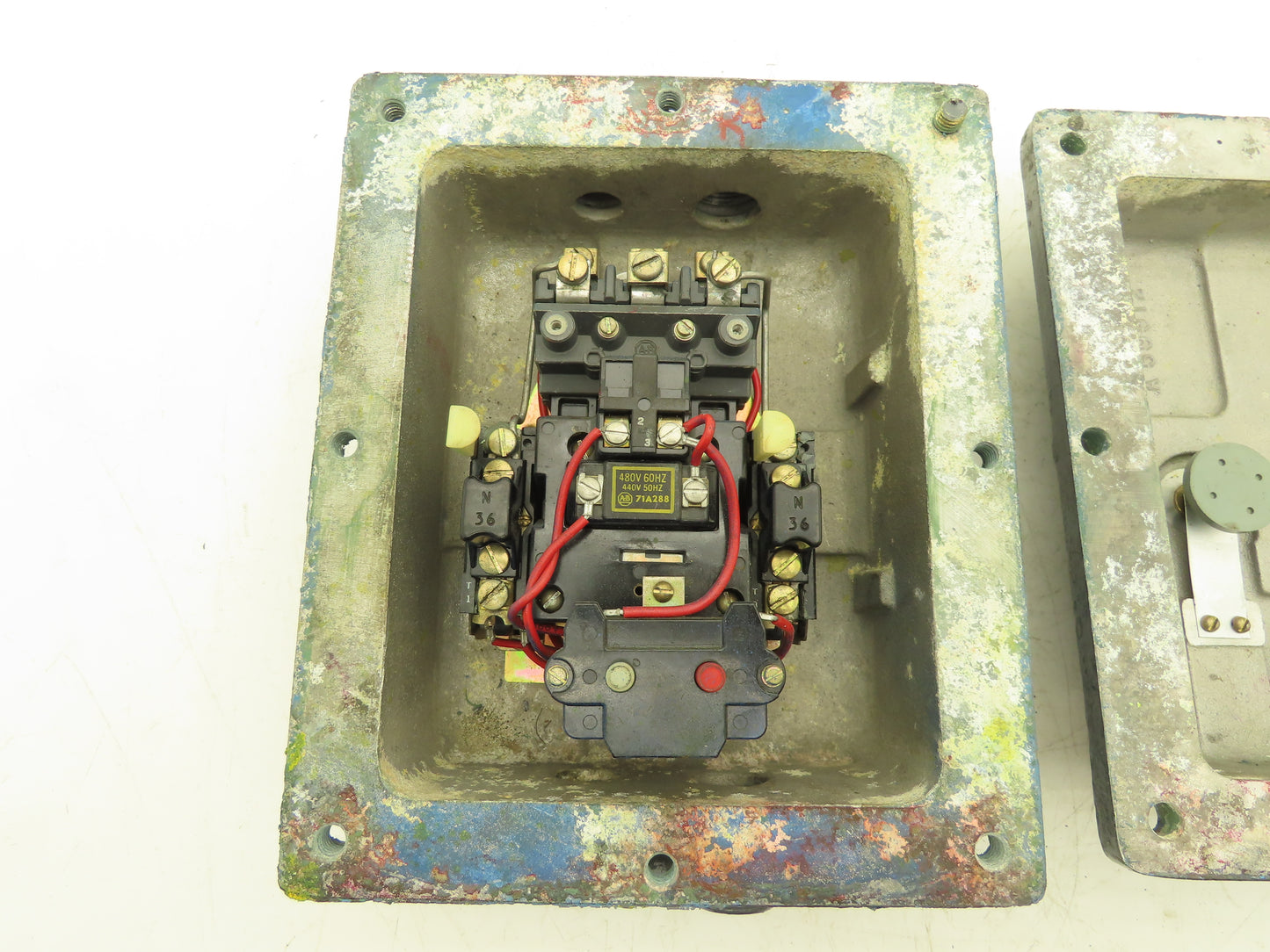 Allen Bradley 71A288 Vintage Size 1 Motor Starter Explosion Proof Enclosure